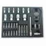 Pedros Pro Bit Und Sockel 31 Einheiten, Silver, One Size
