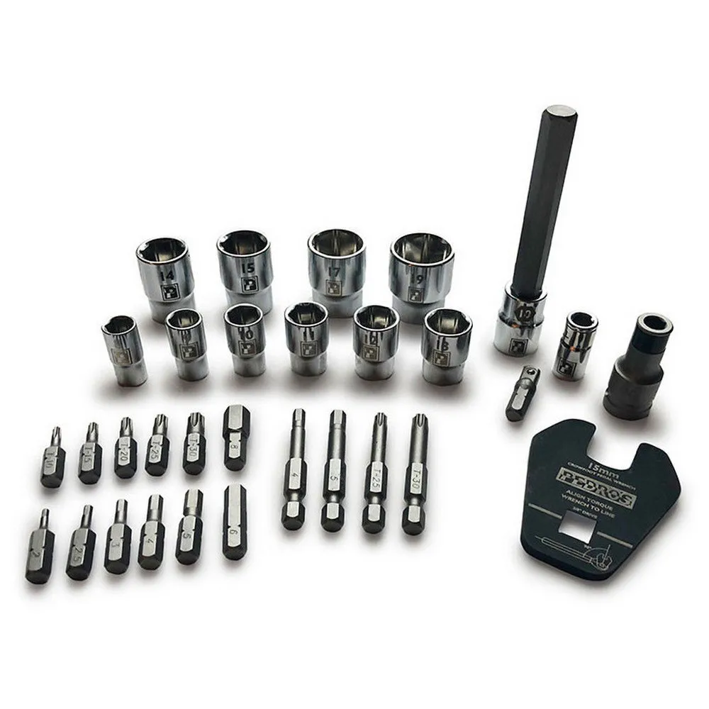 Pedros Pro Bit Und Sockel 31 Einheiten, Silver, One Size Pedros Pro Bit Und Sockel 31 Einheiten, Silver, One Size