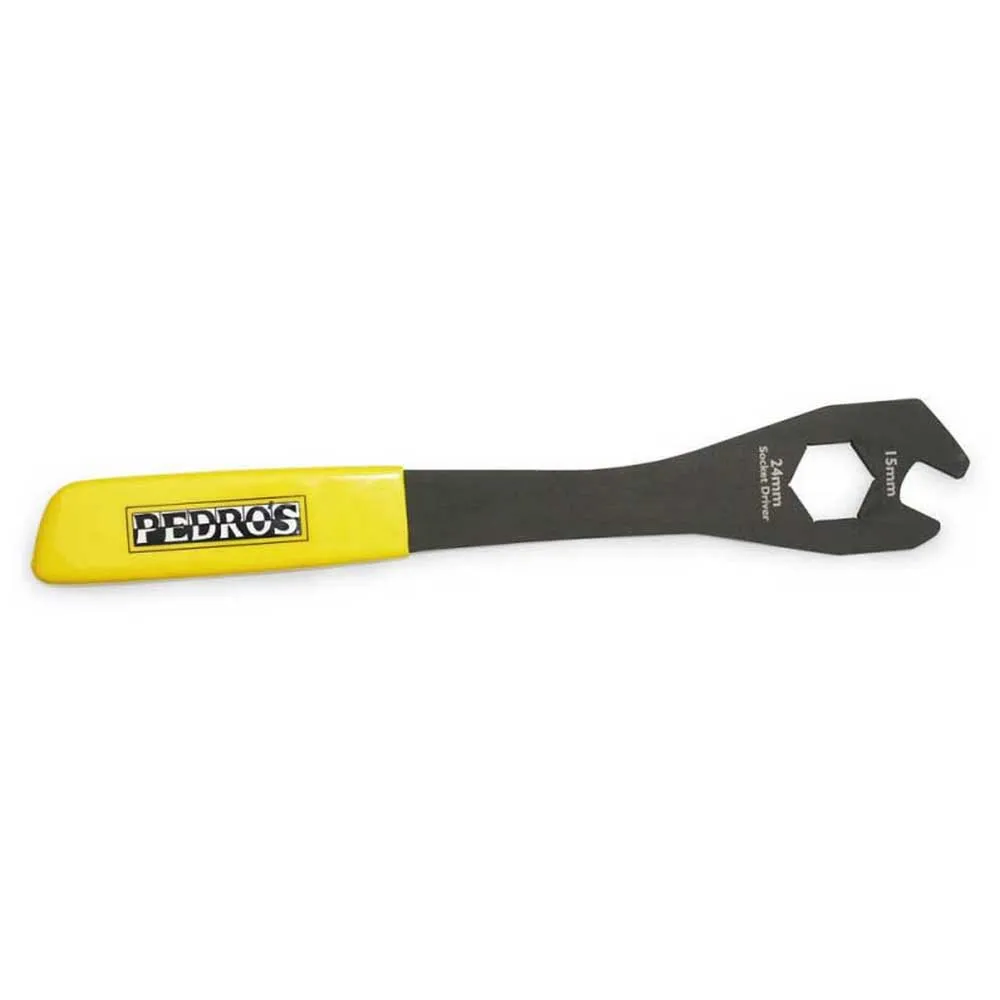 Pedros Pro Travel Pedal Wrench 15 Mm Pedalschlüssel, Black / yellow, One Size