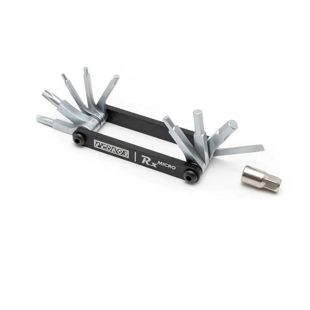 Pedros Rx Micro-10 Multitool, Black / silver, One Size Pedros Rx Micro-10 Multitool, Black / silver, One Size