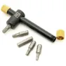 Pedros T-griff Bithalter, Black / yellow, One Size