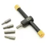 Pedros T-griff Bithalter, Black / yellow, One Size