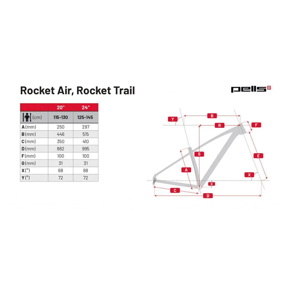 Pells Rocket Air 20´´ Microshift Acolyte Rd-m5185m Mountainbike, Silver, One Size Pells Rocket Air 20´´ Microshift Acolyte Rd-m5185m Mountainbike, Silver, One Size