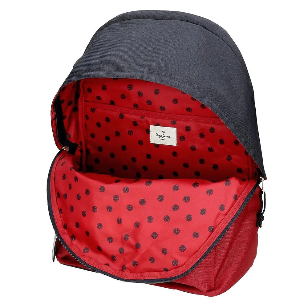 Pepe Jeans Adapt. Clark 24l Rucksack, Red Pepe Jeans Adapt. Clark 24l Rucksack, Red