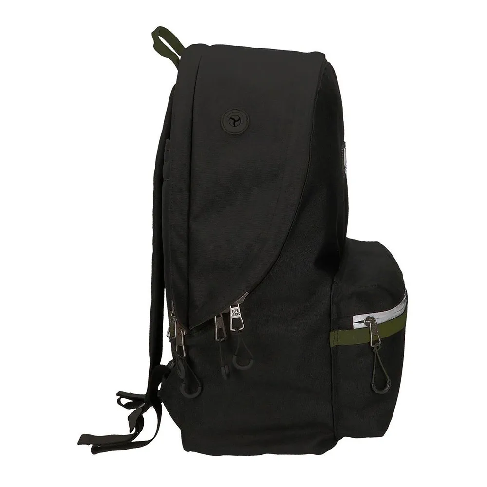 Pepe Jeans Adapt. Luca 44 Cm 24l Rucksack, Black