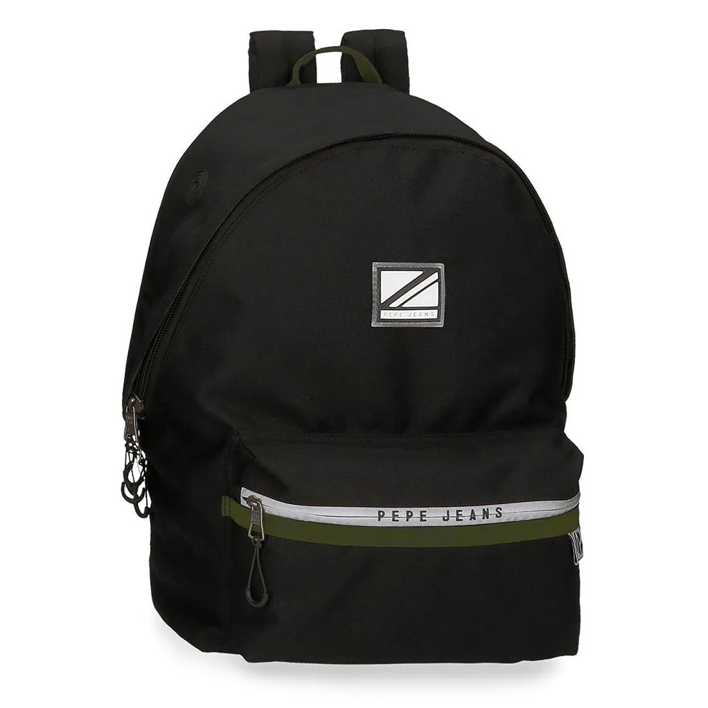 Pepe Jeans Adapt. Luca 44 Cm 24l Rucksack, Black