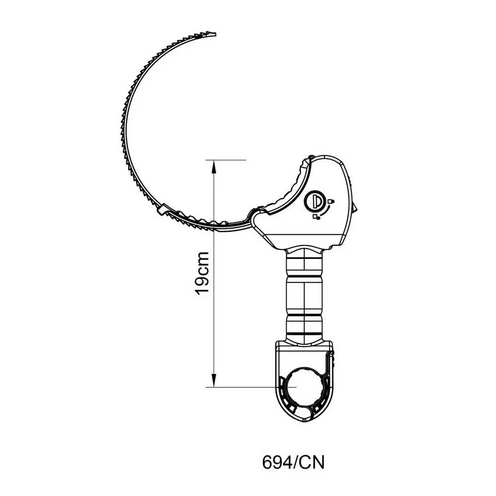 Peruzzo 694 Cn Arm, Black, One Size Peruzzo 694 Cn Arm, Black, One Size