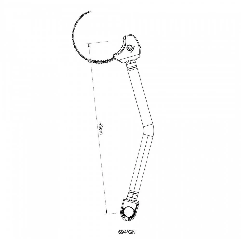 Peruzzo 694 Gn Arm, Black, One Size Peruzzo 694 Gn Arm, Black, One Size