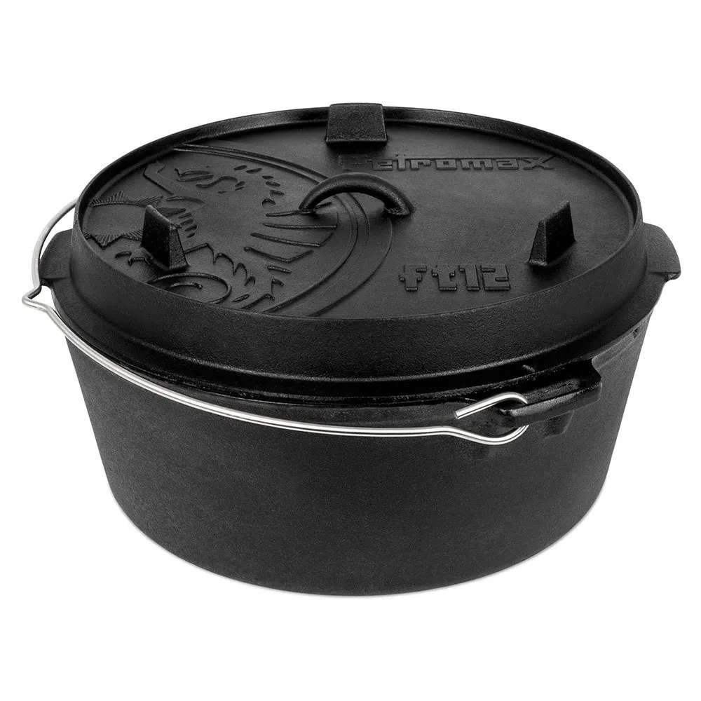 Petromax Holländischer Ofen Mit Flachem Boden 12l, Black, One Size Petromax Holländischer Ofen Mit Flachem Boden 12l, Black, One Size
