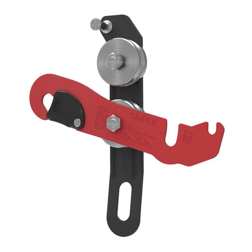 Petzl Abseilgerät, Red / black, One Size Petzl Abseilgerät, Red / black, One Size