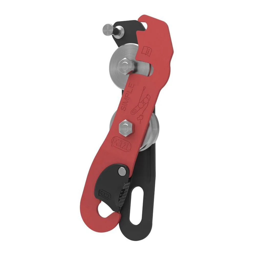 Petzl Abseilgerät, Red / black, One Size Petzl Abseilgerät, Red / black, One Size
