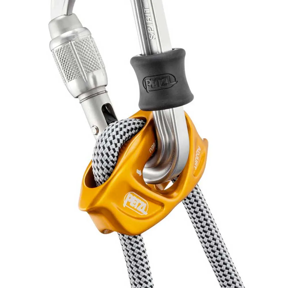 Petzl Evolv Adjust Positioning Sicherungsgerät, Grey / orange, 15-150cm