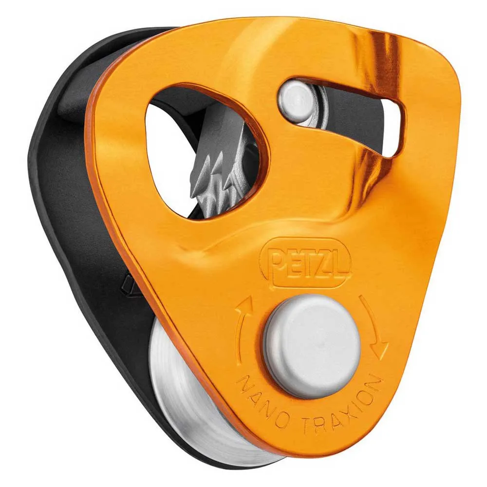 Petzl Nano Traxion Riemenscheibe, Orange, One Size Petzl Nano Traxion Riemenscheibe, Orange, One Size