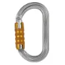 Petzl Ok Triact Look Karabinerhaken, Grey, One Size