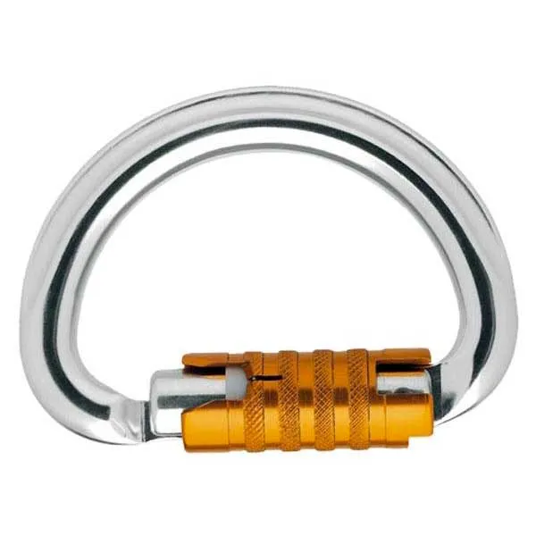 Petzl Omni Triact Lock Karabinerhaken, Silver, One Size