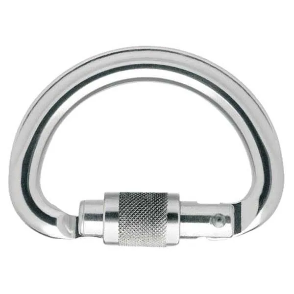 Petzl Omni Triact Lock Karabinerhaken, Silver, One Size