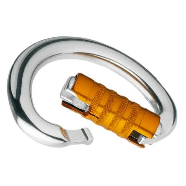 Petzl Omni Triact Lock Karabinerhaken, Silver, One Size