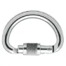 Petzl Omni Triact Lock Karabinerhaken, Silver, One Size