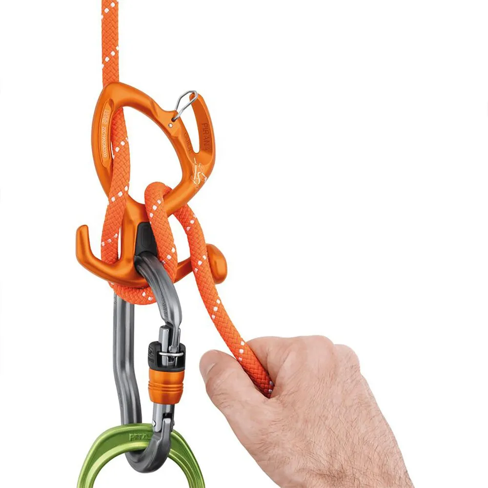 Petzl Pirana Guide Abseilgerät, Orange, One Size Petzl Pirana Guide Abseilgerät, Orange, One Size