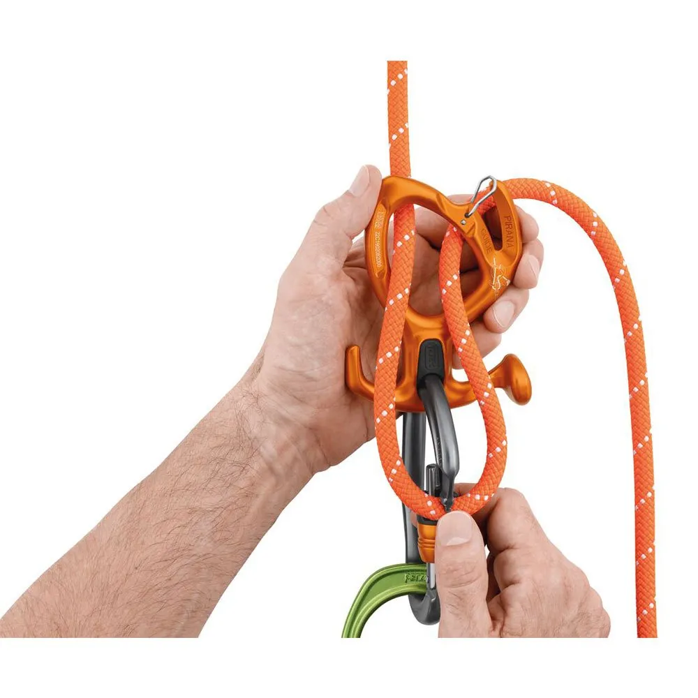 Petzl Pirana Guide Abseilgerät, Orange, One Size Petzl Pirana Guide Abseilgerät, Orange, One Size