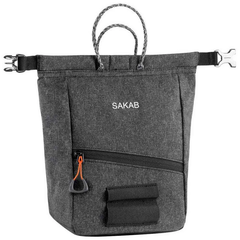 Petzl Sakab Chalkbag, Grey / red, One Size Petzl Sakab Chalkbag, Grey / red, One Size