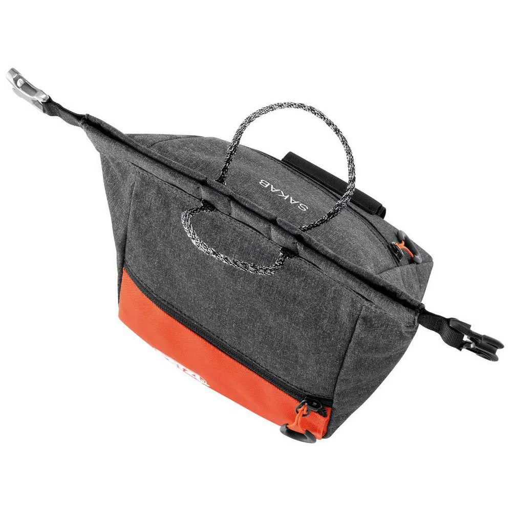 Petzl Sakab Chalkbag, Grey / red, One Size Petzl Sakab Chalkbag, Grey / red, One Size
