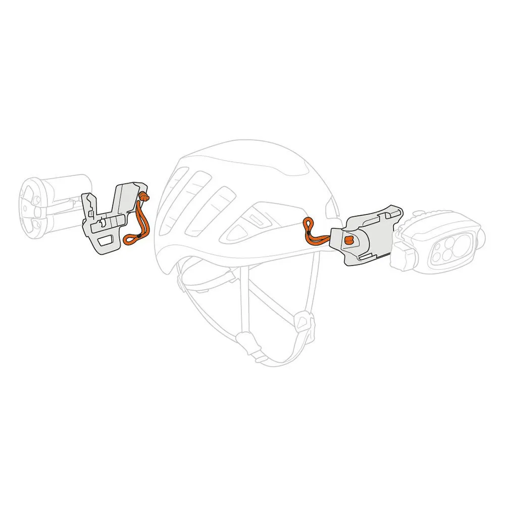 Petzl Sirocco-lichtadapter, Black, One Size