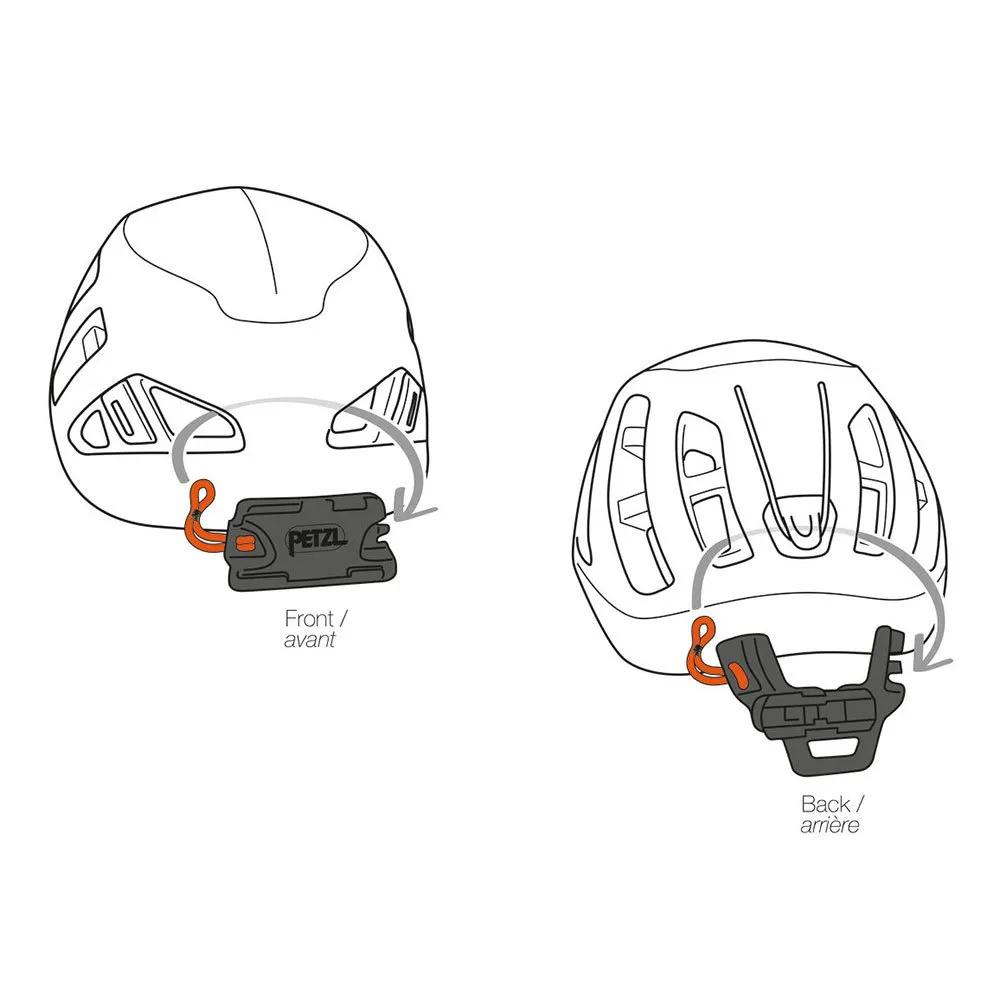 Petzl Sirocco-lichtadapter, Black, One Size