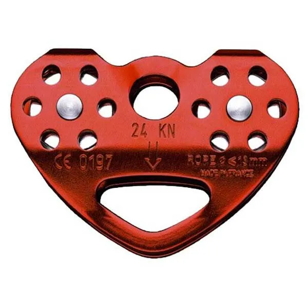 Petzl Tandem Riemenscheibe, Red, One Size