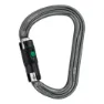 Petzl William Ball Lock Karabinerhaken, Grey, One Size