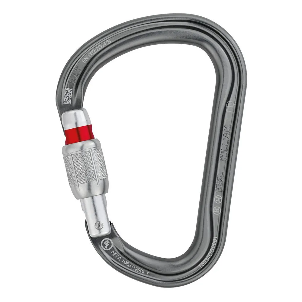 Petzl William Screw Lock Karabinerhaken Petzl William Screw Lock Karabinerhaken