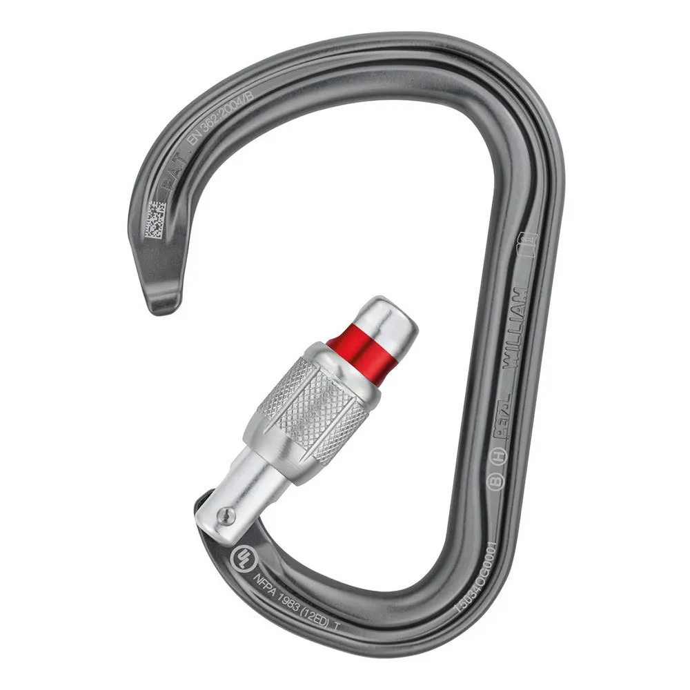 Petzl William Screw Lock Karabinerhaken Petzl William Screw Lock Karabinerhaken