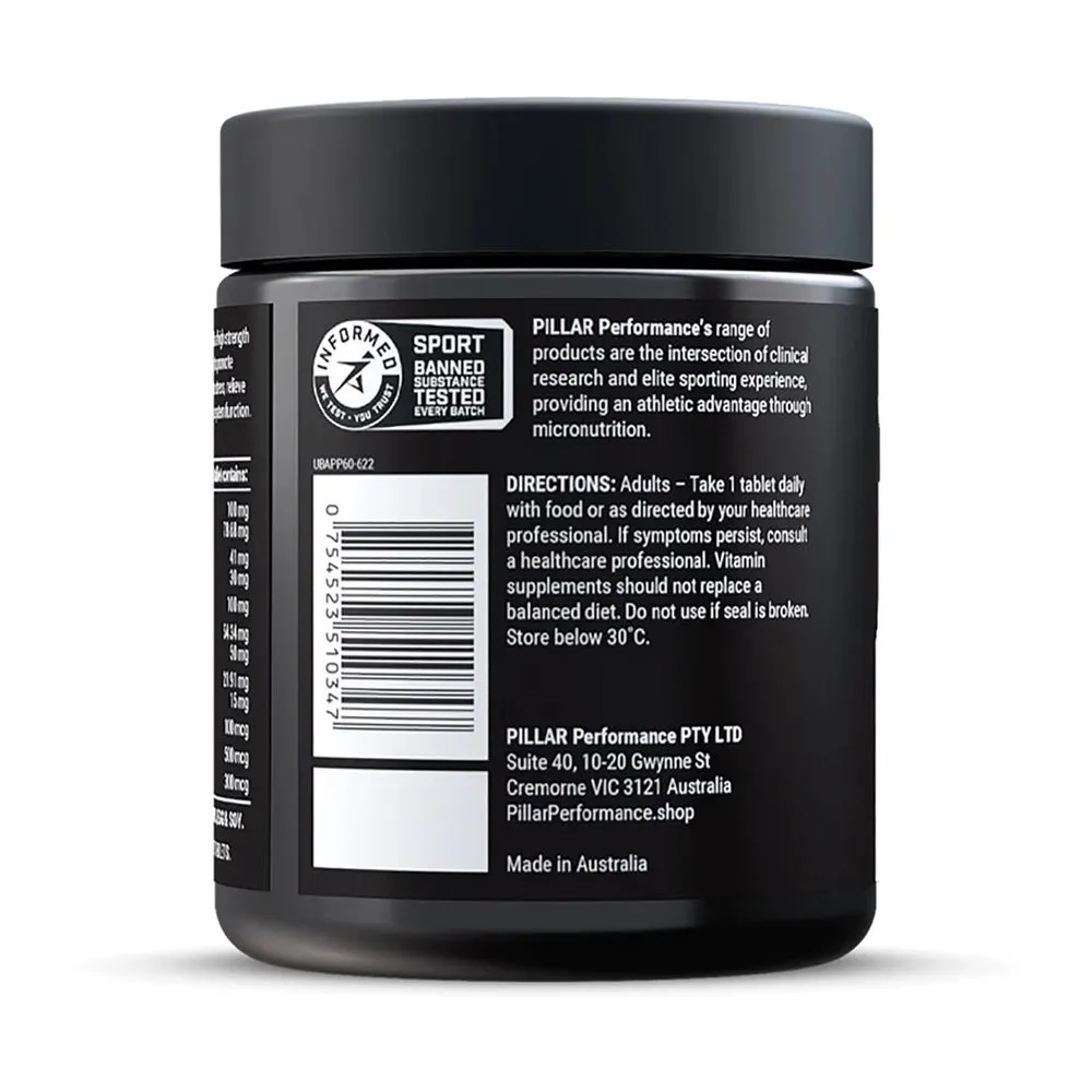 Pillar Performance Ultra B Active Peak Performance Tabletten, Peak performance, 60 Kapseln Pillar Performance Ultra B Active Peak Performance Tabletten, Peak performance, 60 Kapseln