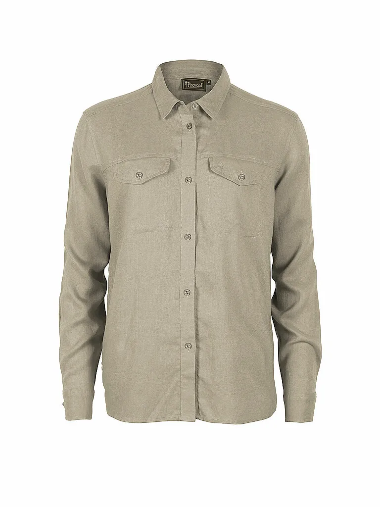 Pinewood Damen Bluse Insect Safe Leinen