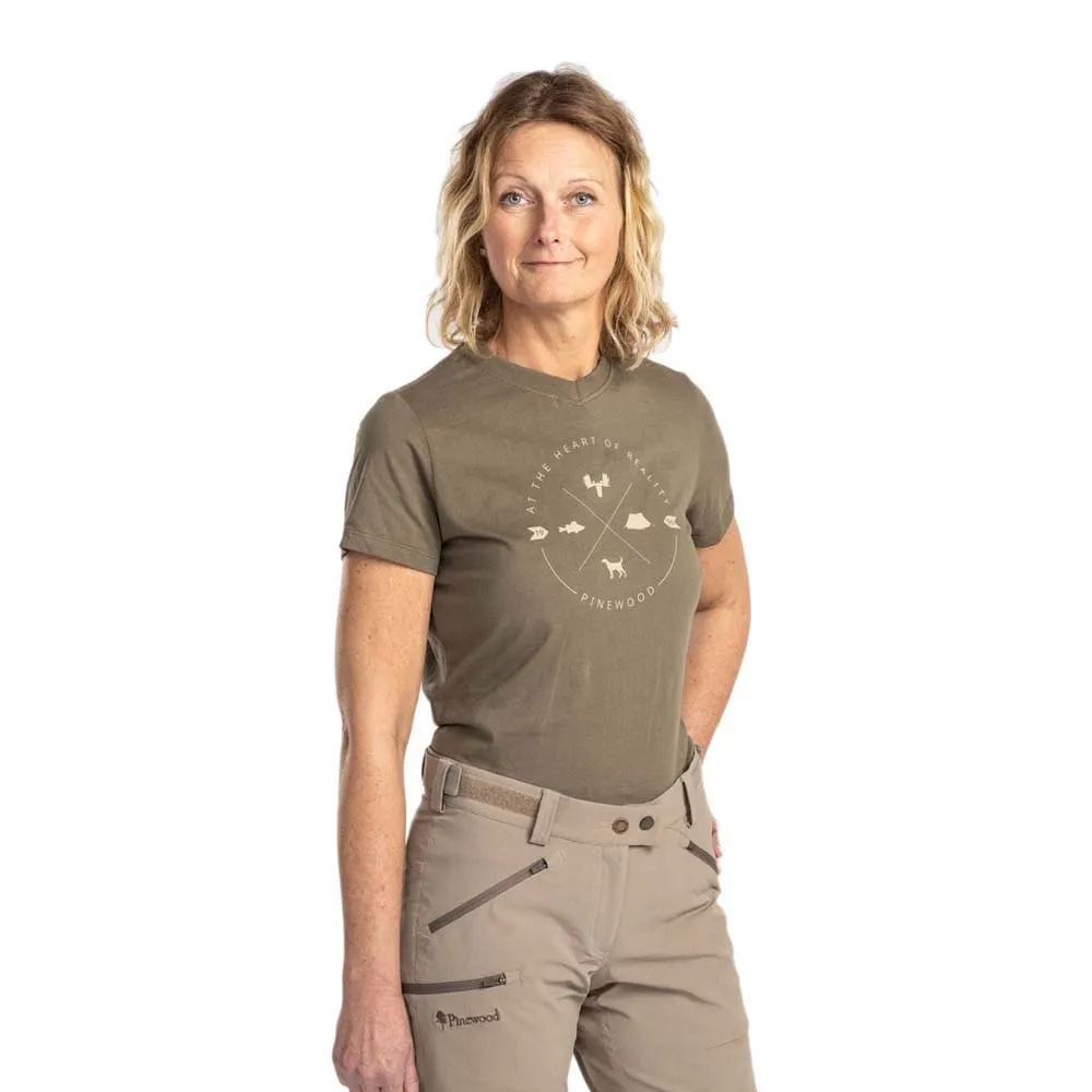 Pinewood Finnveden Trail Kurzarm-t-shirt, Olive Pinewood Finnveden Trail Kurzarm-t-shirt, Olive