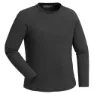Pinewood Peached Langarm-t-shirt, Smoke black