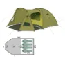 Pinguin Campus 4 Zelt, Green, 4PL