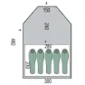Pinguin Campus 5 Duralu Zelt, Green, 5PL