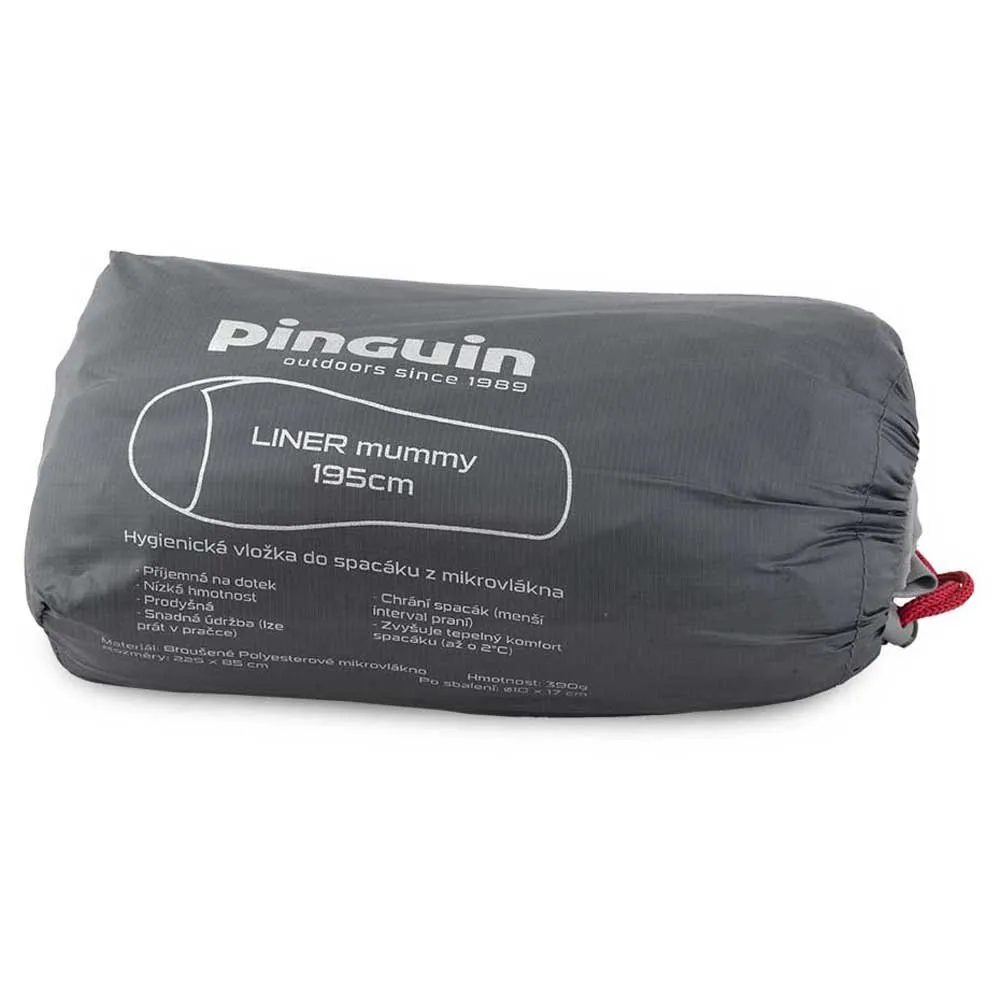 Pinguin Liner Mummy 195 Cm Bivibag, Grey Pinguin Liner Mummy 195 Cm Bivibag, Grey