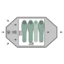 Pinguin Tornado 3 Zelt, Green, 3PL
