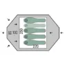 Pinguin Tornado 4 Duralu Zelt, Green, 4PL