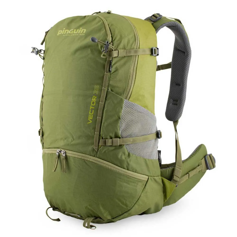 Pinguin Vector 35 Nylon Rucksack, Green Pinguin Vector 35 Nylon Rucksack, Green