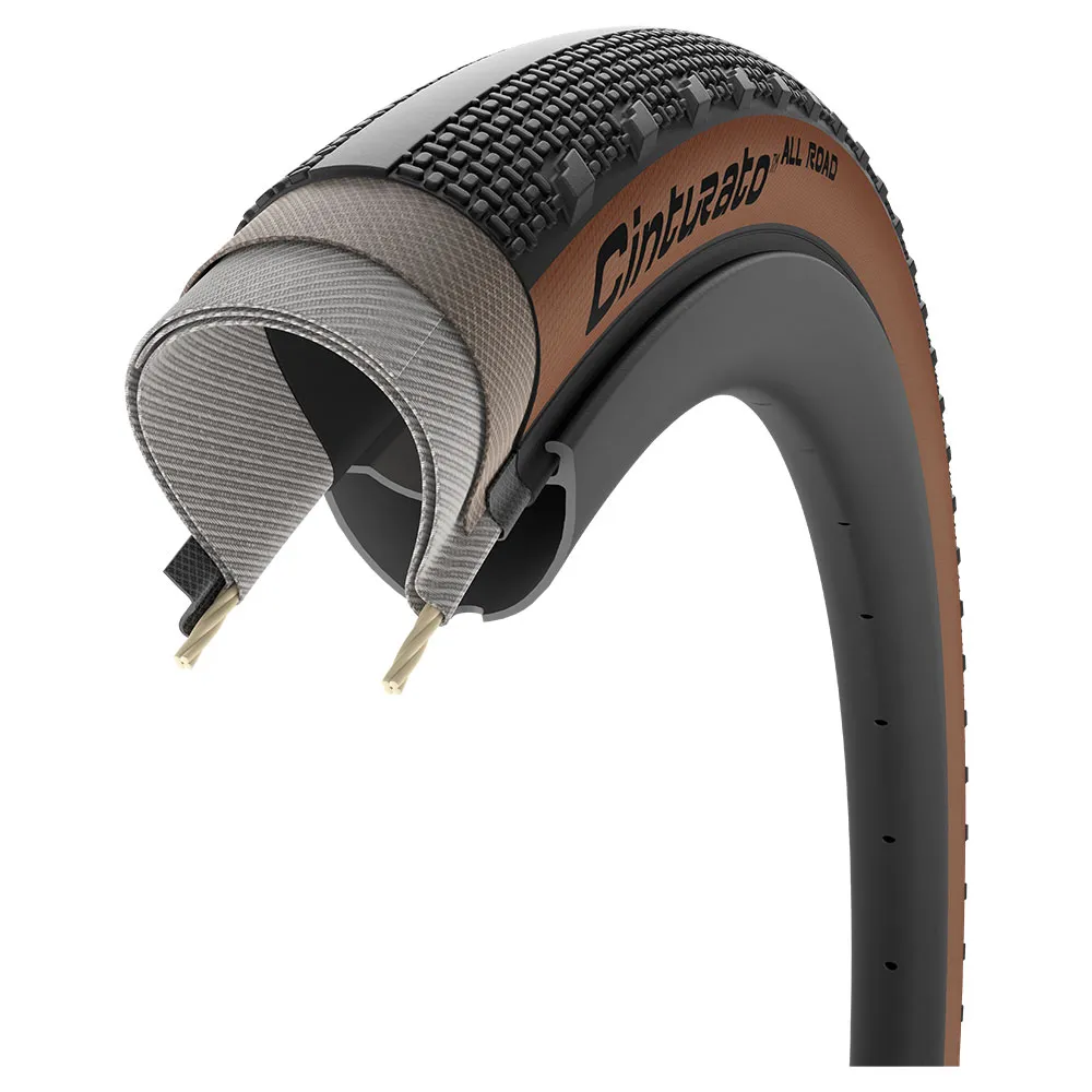 Pirelli Cinturato™ All Road Classic 60 Tpi Tubeless 700 X 50 Gravelreifen, Black / tan, 700 x 50 Pirelli Cinturato™ All Road Classic 60 Tpi Tubeless 700 X 50 Gravelreifen, Black / tan, 700 x 50