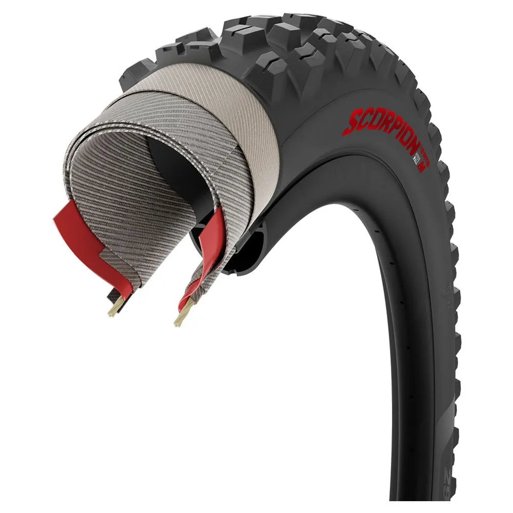 Pirelli Scorpion E-mtb M Hyperwall V2 27.5´´ X 2.6 Mtb-reifen, Black / red, 27.5" x 2.60 Pirelli Scorpion E-mtb M Hyperwall V2 27.5´´ X 2.6 Mtb-reifen, Black / red, 27.5" x 2.60
