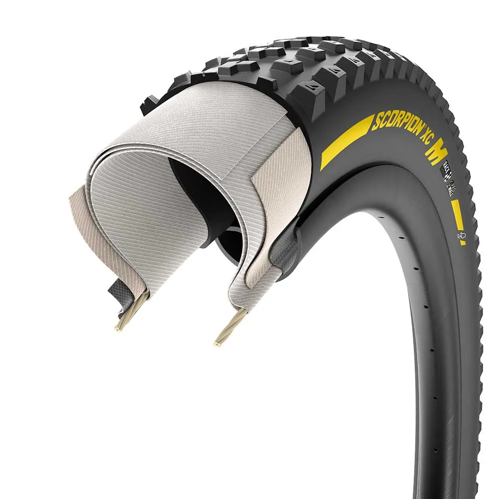 Pirelli Scorpion™ Race Xc M Prowall Team Edition 120tpi Tubeless 29´´ X 2.4 Mtb-reifen, Black / yellow, 29" x 2.4 Pirelli Scorpion™ Race Xc M Prowall Team Edition 120tpi Tubeless 29´´ X 2.4 Mtb-reifen, Black / yellow, 29" x 2.4