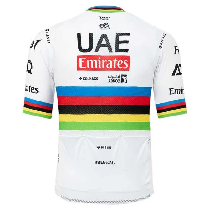 Pissei Replica World Champion Tadej Pogacar 2024 Uae Team Emirates Kurzarm-radtrikot Pissei Replica World Champion Tadej Pogacar 2024 Uae Team Emirates Kurzarm-radtrikot