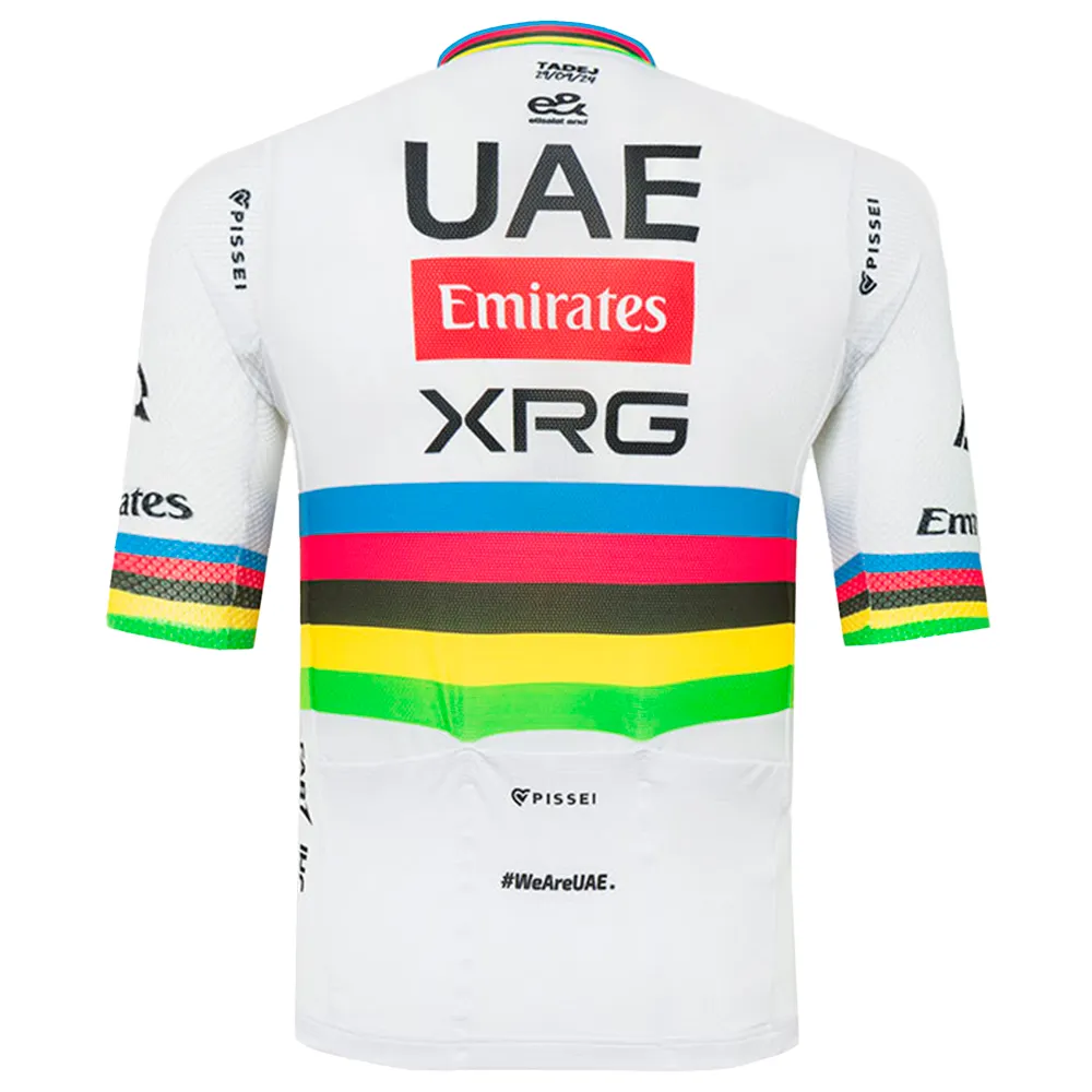 Pissei Tadej Pogacar 2025 World Champ Magistrale Official Kurzarm-radtrikot, Tadej pogacar 2025