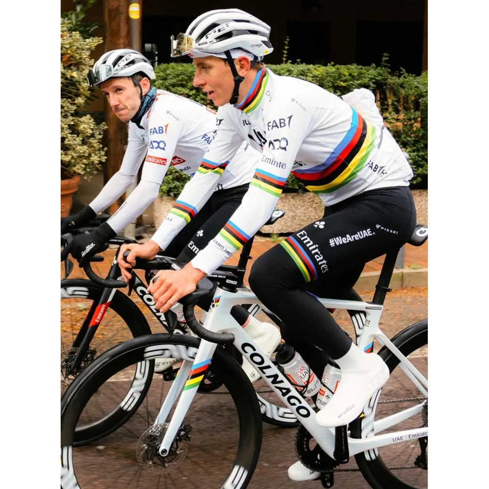 Pissei Winter World Champion Tadej Pogacar 2024 Uae Team Emirates Langarm-trikot, Tp24 Pissei Winter World Champion Tadej Pogacar 2024 Uae Team Emirates Langarm-trikot, Tp24