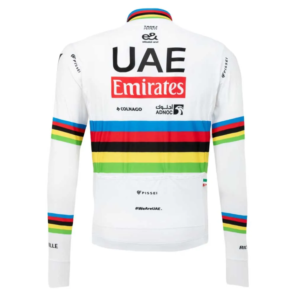 Pissei World Champion Tadej Pogacar 2025 Replica Langarm-trikot, Tadej pogacar 2025 Pissei World Champion Tadej Pogacar 2025 Replica Langarm-trikot, Tadej pogacar 2025