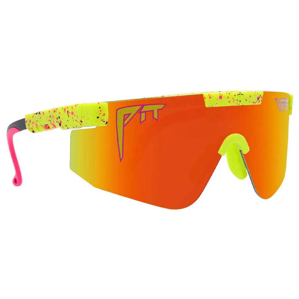 Pit Viper The 2000´s 1993 Sonnenbrille, Yellow, Rainbow Mirror/CAT3 Pit Viper The 2000´s 1993 Sonnenbrille, Yellow, Rainbow Mirror/CAT3